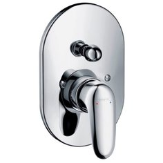 Смеситель для ванны, встраиваемый, хром, Hansgrohe Metris E 31477000