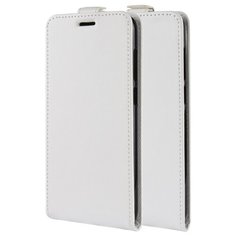 Чехол вертикальная книжка на силиконовой основе с отсеком для карт для Nokia 1.3 белый 100gadgets