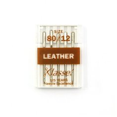 Иглы для швейных машин, для кожи, 80/12 HEMLINE 5 шт * ( 104.80/G002 )