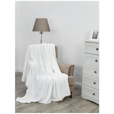 Плед Texrepublic Deco Ромбики Фланель 1,5 сп. Белый