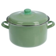 Кастрюля Интерос Мята, 6 л, светло-зеленый