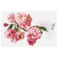 Набор для вышивания Цветение, канва лён 36 ct 30 х 20 см THEA GOUVERNEUR 512
