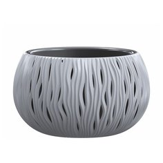 Кашпо для цветов SANDY BOWL DSK370-405U серый 2 предмета 9л Prosperplast