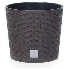 Кашпо для цветов RATO ROUND DRTUS400L-440U венге 2 предмета 35 и 37,65л Prosperplast