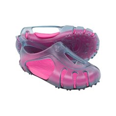 Тапочки для бассейна детская, размер: 25, цвет: Светло-Серый/Бледный Неоновый Розовый NABAIJI Х Декатлон Decathlon