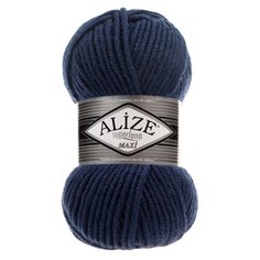 Пряжа ALIZE Superlana maxi 100гр. 100м. (75% акрил, 25%шерсть) ТУ (215 черника) 5 шт