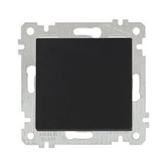 Выключатель 1-клав. (скрытый, без рамки, винт. зажим) черный, RITA, MUTLUSAN (10 A, 250 V, IP 20) (2200 401 0284)