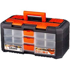 Ящик с органайзером BLOCKER Grand 3 секции BR3736 40x21.9x19.7 см черный/оранжевый