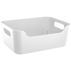 КОРЗИНА УНИВЕРС. "SCANDI" 10 Л 340*240*140 ММ (БЕЛЫЙ) (1/18) "БЫТПЛАСТ" Econova