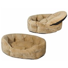 Лежак для собак и кошек ZooM Puma 75х60х22 см бежевый