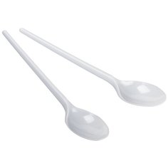 Лайма Ложки чайные одноразовые пластиковые Эталон, 12.5 см, 100 шт., белый
