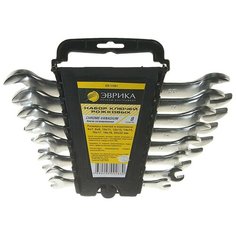 Набор ключей рожковых 6-22мм 8 предметов в холдере CrV Pro ЭВРИКА