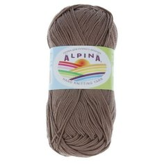 Пряжа Alpina "SATI" 100% мерсеризованный хлопок №046 серо-коричневый - 10 мотков по 50 г