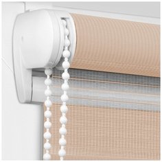 Рулонная штора OLEXDECO «Мини День-ночь» Соло/Лен (98 x 160)