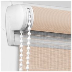 Рулонная штора OLEXDECO «Мини День-ночь» Соло/Шампань (37 х 160)