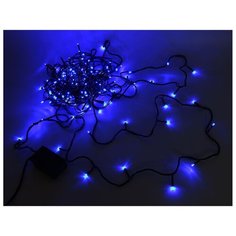 Гирлянда Sh Lights 2000 см, ILD200C, 200 ламп, синие диоды/черный провод