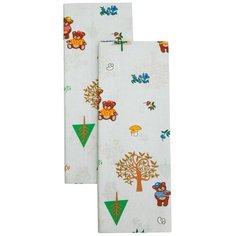 Набор ситцевых пеленок Amarobaby Emotion Медвежата, серый-2 шт.