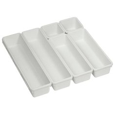 Набор лотков № 1, 31*31*5 см в ящики, белый, 6 отделений Idea (М Пластика)