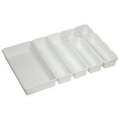 Набор лотков №3 в ящики, 46*31*5 см, белый, 7 отделений Idea (М Пластика)