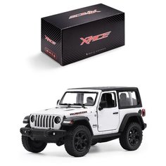 Детская инерционная металлическая машинка Serinity Toys с открывающимися дверями, модель Jeep Wrangler 2018, белый