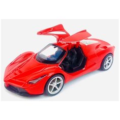 Металлическая модель машины P8-201 Die Cast Model, 1:36, инерционная машинка, открываются двери, звук мотора, светятся фары, 12х5х3,5 см Play Smart