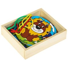 Шнуровка в коробке «Веселые джунгли», 4 шт. Сима ленд