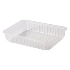 Одноразовые контейнеры, 500 мл, КОМПЛЕКТ 50 шт., БЕЗ КРЫШЕК, 179х132х37 мм, ПП, прозрачные, крышка 605091 Стиролпласт