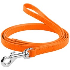 Поводок waudog glamour (ширина 18мм, длина 122см) оранжевый