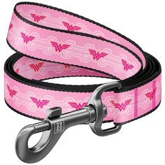 Поводок waudog nylon, рисунок чудо-женщина 1 (ширина 15 мм, длина 122 см) новинка!