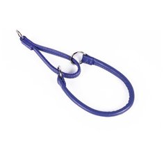 Ошейник-удавка waudog glamour (диаметр 13мм, длина 60 см) синий