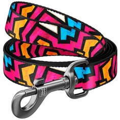 Поводок waudog nylon с рисунком граффити(ширина 15 мм, длина 122 см) новинка!