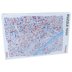 Пазлы Вена, иллюстрированная карта, 1000 элементов Piatnik
