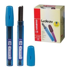 Грифели запасные STABILO, КОМПЛЕКТ 8 шт., "Left Right", 2B, 2 мм, 6603/24-2В