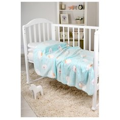 Покрывало Baby Nice Velsoft 3D Птичка 100х150, птичка/бирюзовый