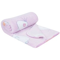 Плед Baby Nice Velsoft 3D Птичка 75х100 см, розовый