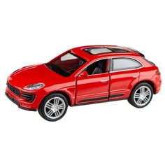 Детская инерционная металлическая машинка Serinity Toys с открывающимися дверями, модель Porsche Macan Красный