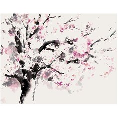 Картина по номерам Сакура абстрактно, 100 х 120 см Красиво Красим