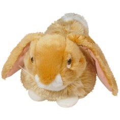 Мягкая игрушка Keel Toys Лежащий кролик коричневый 23 см