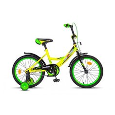 Детский велосипед MaxxPro SPORT 18" желто-зеленый с боковыми колесами