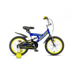 Детский велосипед MaxxPro SENSOR 16 XS сине-желтый с боковыми колесами
