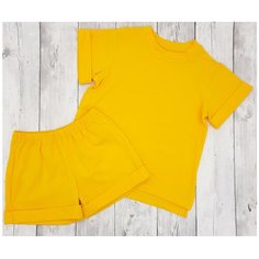 Комплект оверсайз Millefamille, цвет жёлтый, размер 92,98-52