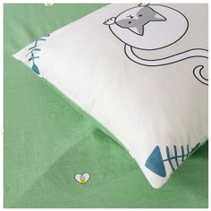 Комплект постельного белья СИТРЕЙД, AR-212, Сатин, 2-х спальный, наволочки 70x70, простыня на резинке 160х200 см