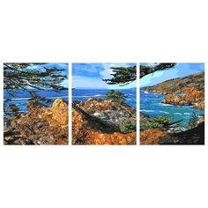 Картина по номерам Paintboy PX 5280 Скалистные берега, триптих 40х50х3см