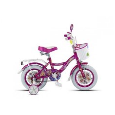Детский велосипед MaxxPro WINX 12" розовый перламутр с боковыми колесами