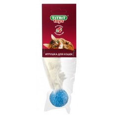 Игрушка для кошек хвост кроличий - мягкая упаковка (12 г) Titbit