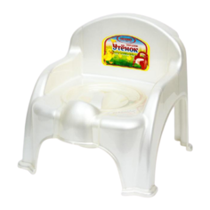 РОССПЛАСТ горшок Утенок с крышкой белый