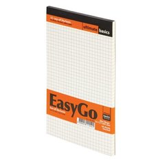 Блокнот А5, 60 л., склейка, жесткая подложка, бежевый внутренний блок, клетка, Альт, "EASYGO", 3-60-486