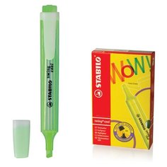 Текстовыделитель STABILO "Swing cool", ЗЕЛЕНЫЙ, линия 1-4 мм, 275/33