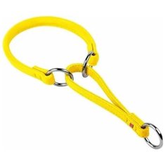 Ошейник-удавка waudog glamour (диаметр 13мм, длина 70 см) желтый