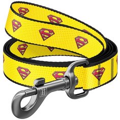 Поводок waudog nylon, рисунок супермен 2 (ширина 15 мм, длина 122 см) новинка!
